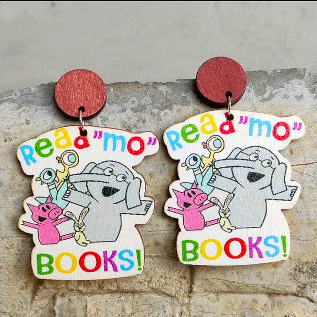 Mo Willems Book Character Earrings/ Teacher Or Librarian Earrings